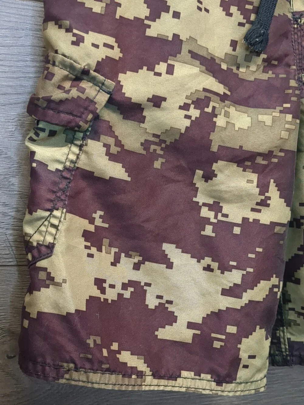 Boys Joe Boxer Army Green & Brown Swim Trunks Size 8
